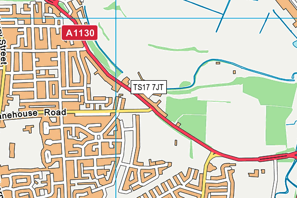 TS17 7JT map - OS VectorMap District (Ordnance Survey)