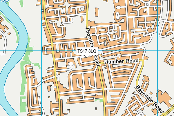 TS17 8LQ map - OS VectorMap District (Ordnance Survey)