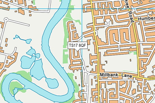 TS17 8QF map - OS VectorMap District (Ordnance Survey)