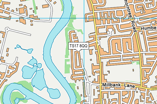 TS17 8QQ map - OS VectorMap District (Ordnance Survey)