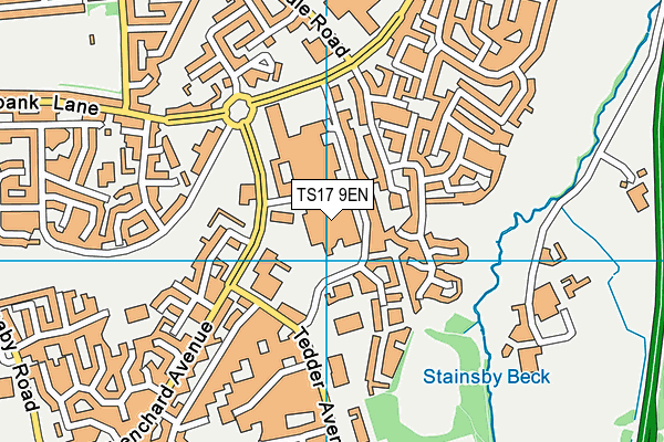 TS17 9EN map - OS VectorMap District (Ordnance Survey)