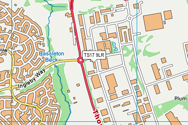 TS17 9LR map - OS VectorMap District (Ordnance Survey)