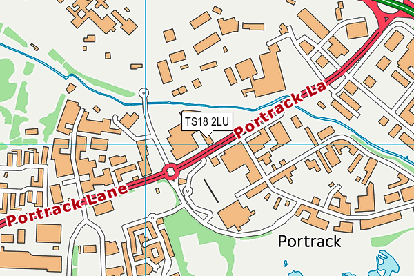 TS18 2LU map - OS VectorMap District (Ordnance Survey)