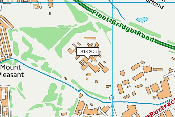 Hmp Holme House map (TS18 2QU) - OS VectorMap District (Ordnance Survey)