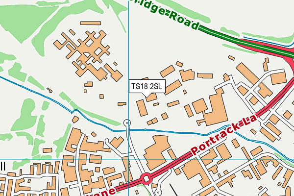 TS18 2SL map - OS VectorMap District (Ordnance Survey)