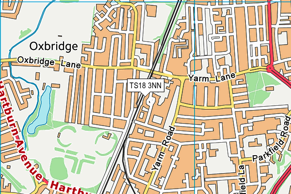 TS18 3NN map - OS VectorMap District (Ordnance Survey)