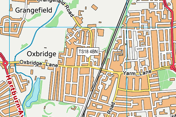 TS18 4BN map - OS VectorMap District (Ordnance Survey)