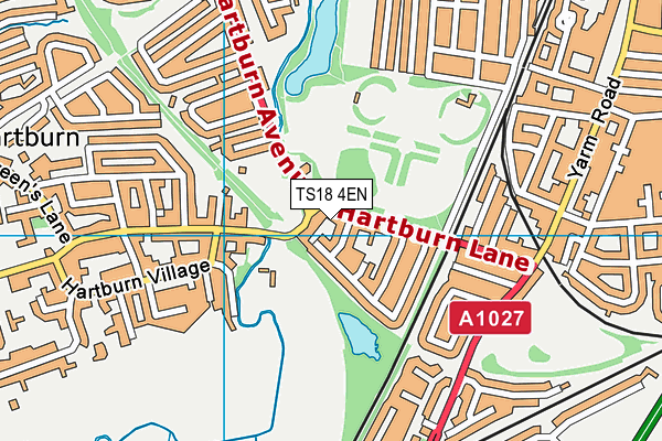 TS18 4EN map - OS VectorMap District (Ordnance Survey)