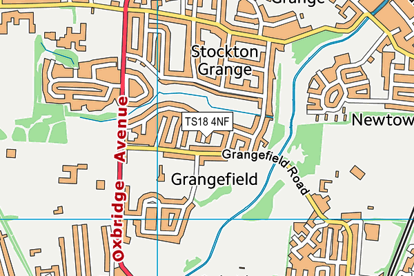 TS18 4NF map - OS VectorMap District (Ordnance Survey)