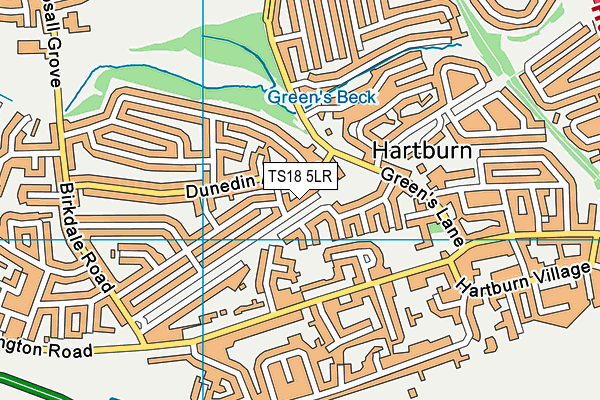 TS18 5LR map - OS VectorMap District (Ordnance Survey)