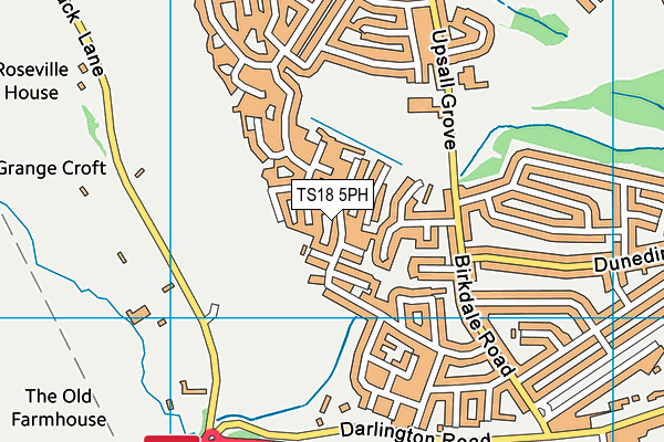 TS18 5PH map - OS VectorMap District (Ordnance Survey)