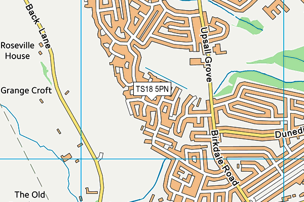 TS18 5PN map - OS VectorMap District (Ordnance Survey)