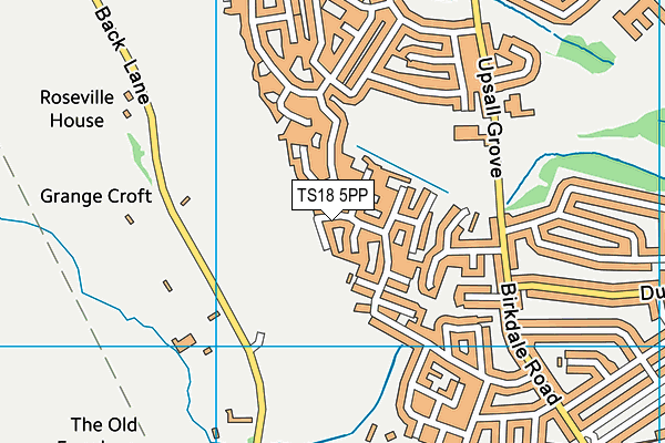 TS18 5PP map - OS VectorMap District (Ordnance Survey)