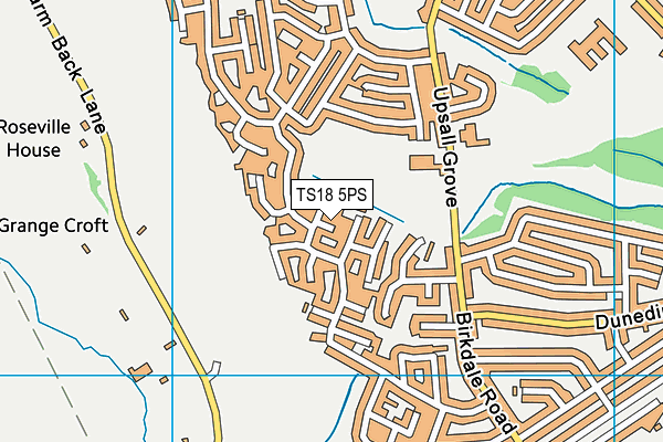 TS18 5PS map - OS VectorMap District (Ordnance Survey)