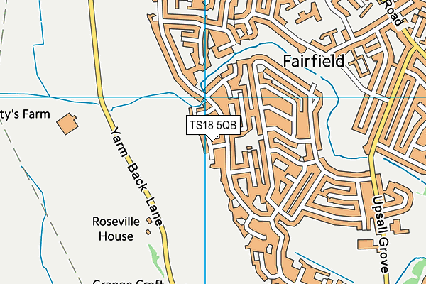 TS18 5QB map - OS VectorMap District (Ordnance Survey)