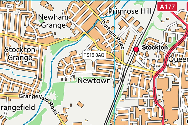 TS19 0AQ map - OS VectorMap District (Ordnance Survey)