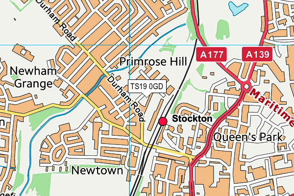 Map of STOCKTON CARE LIMITED at district scale