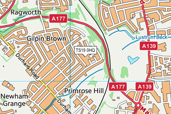 TS19 0HQ map - OS VectorMap District (Ordnance Survey)