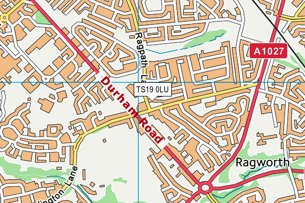 TS19 0LU map - OS VectorMap District (Ordnance Survey)