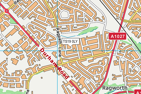 TS19 0LY map - OS VectorMap District (Ordnance Survey)