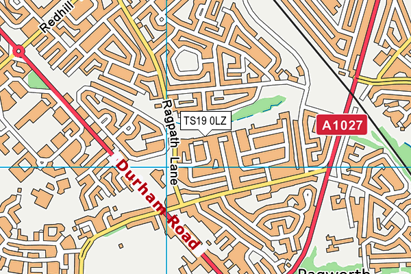 TS19 0LZ map - OS VectorMap District (Ordnance Survey)