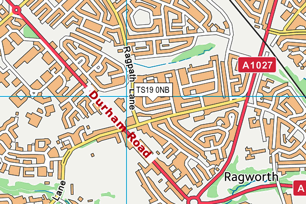 TS19 0NB map - OS VectorMap District (Ordnance Survey)