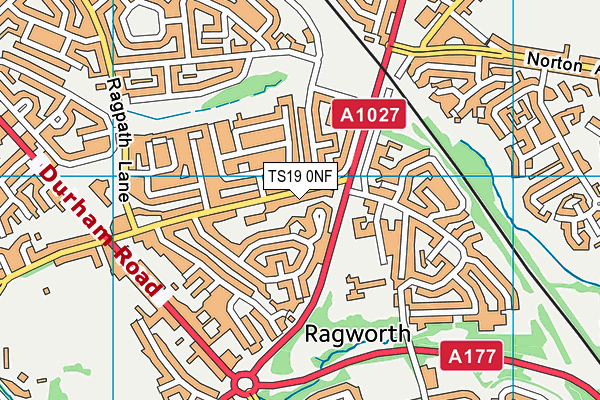 TS19 0NF map - OS VectorMap District (Ordnance Survey)