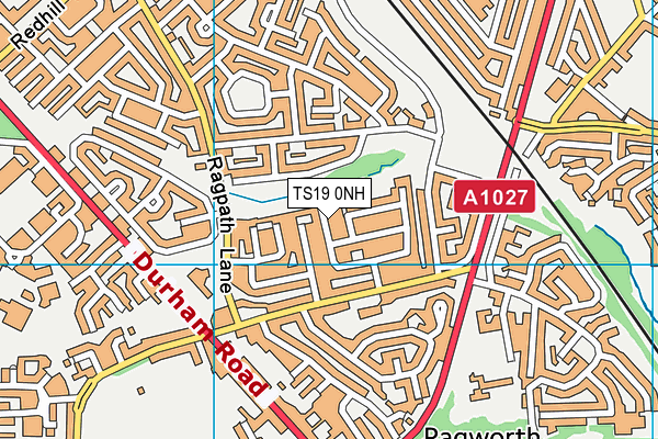 TS19 0NH map - OS VectorMap District (Ordnance Survey)