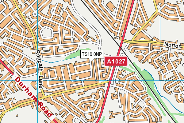 TS19 0NP map - OS VectorMap District (Ordnance Survey)