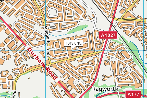 TS19 0NQ map - OS VectorMap District (Ordnance Survey)