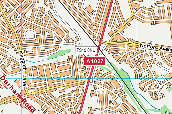 TS19 0NU map - OS VectorMap District (Ordnance Survey)