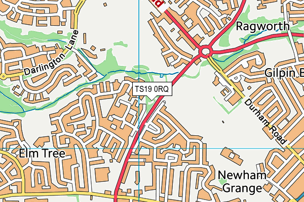 TS19 0RQ map - OS VectorMap District (Ordnance Survey)