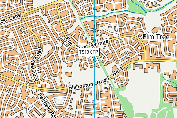 TS19 0TP map - OS VectorMap District (Ordnance Survey)