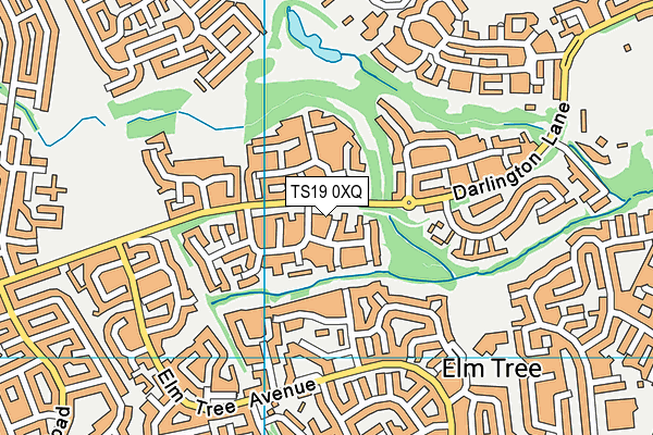 TS19 0XQ map - OS VectorMap District (Ordnance Survey)