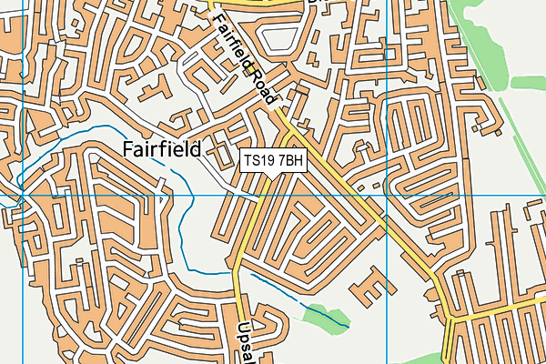 TS19 7BH map - OS VectorMap District (Ordnance Survey)