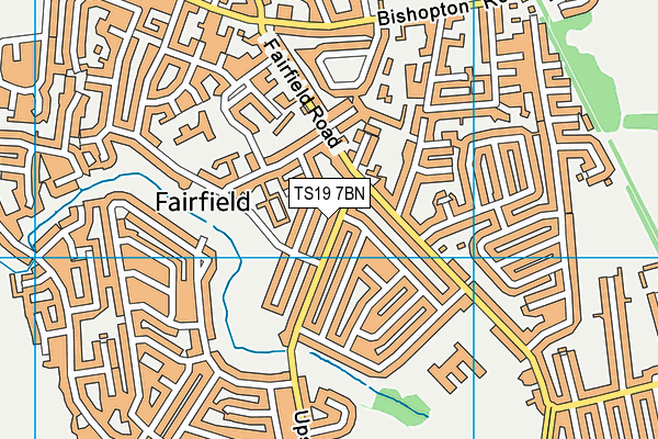 TS19 7BN map - OS VectorMap District (Ordnance Survey)