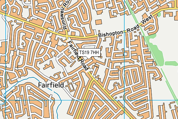 TS19 7HH map - OS VectorMap District (Ordnance Survey)