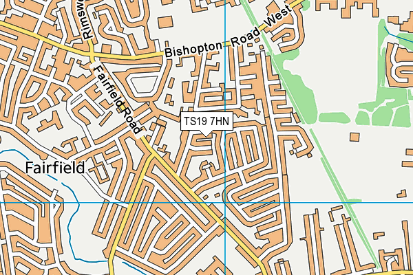 TS19 7HN map - OS VectorMap District (Ordnance Survey)