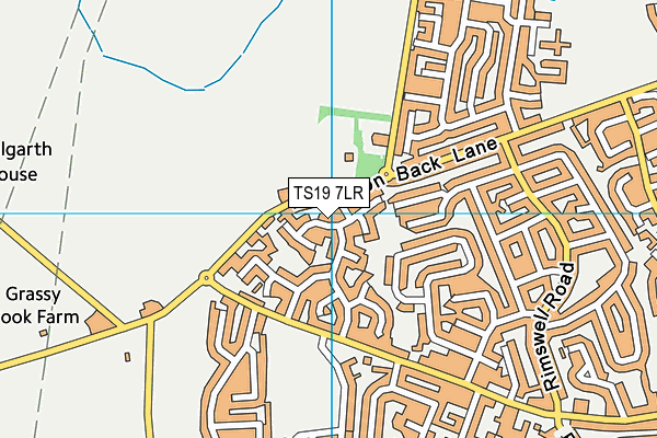 TS19 7LR map - OS VectorMap District (Ordnance Survey)