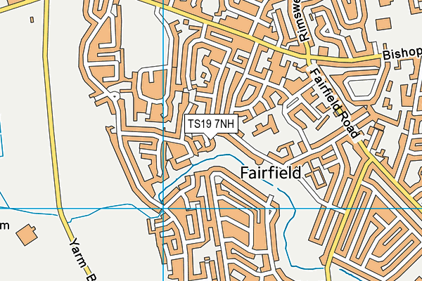 TS19 7NH map - OS VectorMap District (Ordnance Survey)