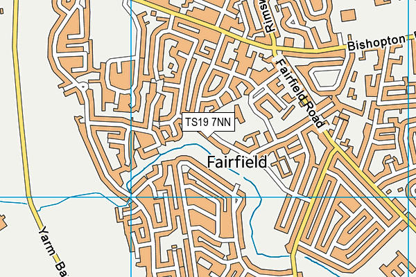 TS19 7NN map - OS VectorMap District (Ordnance Survey)