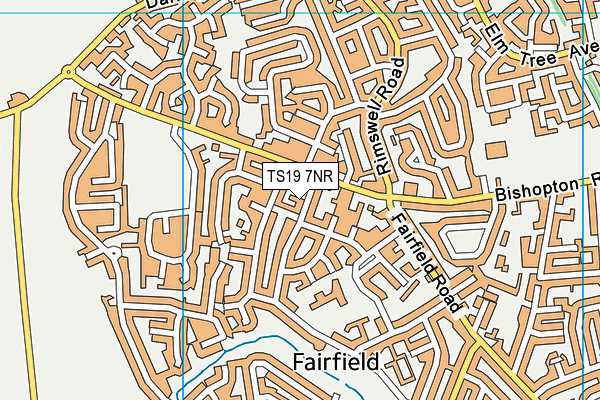 TS19 7NR map - OS VectorMap District (Ordnance Survey)