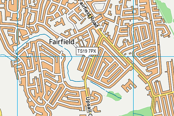 TS19 7PX map - OS VectorMap District (Ordnance Survey)