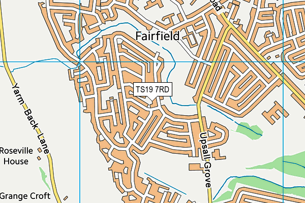 TS19 7RD map - OS VectorMap District (Ordnance Survey)