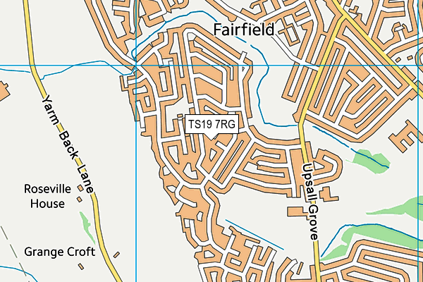 TS19 7RG map - OS VectorMap District (Ordnance Survey)