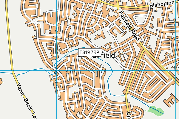 TS19 7RP map - OS VectorMap District (Ordnance Survey)