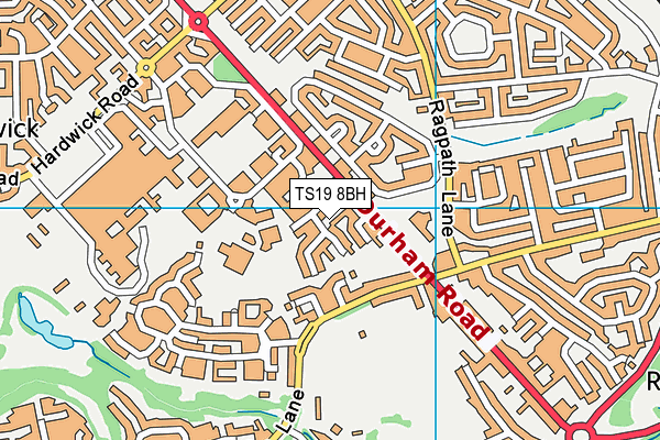 TS19 8BH map - OS VectorMap District (Ordnance Survey)