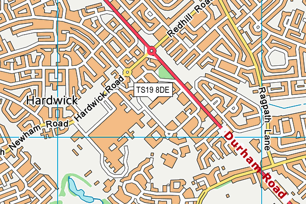 Harrow Gate Academy map (TS19 8DE) - OS VectorMap District (Ordnance Survey)
