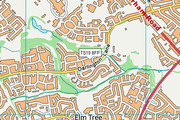 TS19 8FP map - OS VectorMap District (Ordnance Survey)