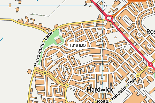 TS19 8JQ map - OS VectorMap District (Ordnance Survey)